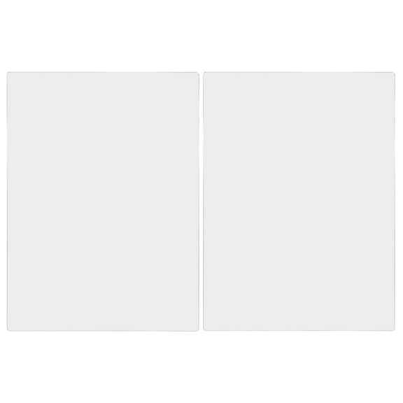 2Pcs Smooth Self-Adhesive Acrylic Mirror Sheet for Stylish Home Makeup Vanity