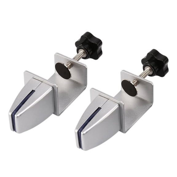 2Pcs Sneeze Guard Clamp Bracket Desk Partition Clamp for 1/8Inch to 1Inch Thick Acrylic Panels Adjustable C Shape Clamp
