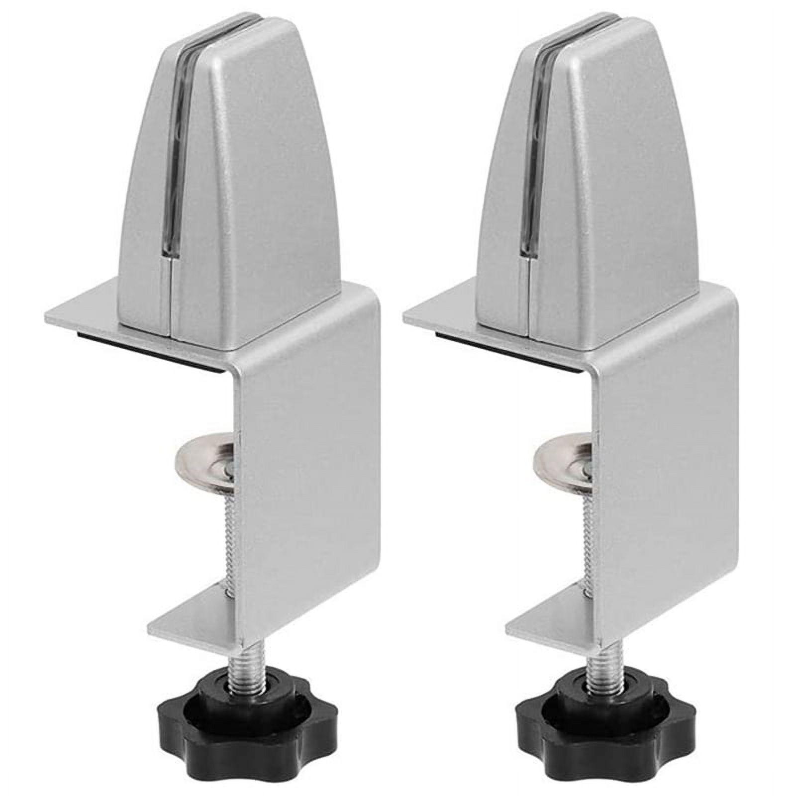 2Pcs Sneeze Guard Clamp Bracket Desk Partition Clamp for 1/8Inch to