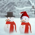 thumbnail image 1 of 2Pcs Snowman Decoration Kit Under $5! Yannianjz Snowman Dressing Set, Christmas Snowman Kit with Hat, Scarf, Pipe, Buttons, Wooden Snowman Decorations, for Winter Outdoor Activity, Family Fun, 1 of 9