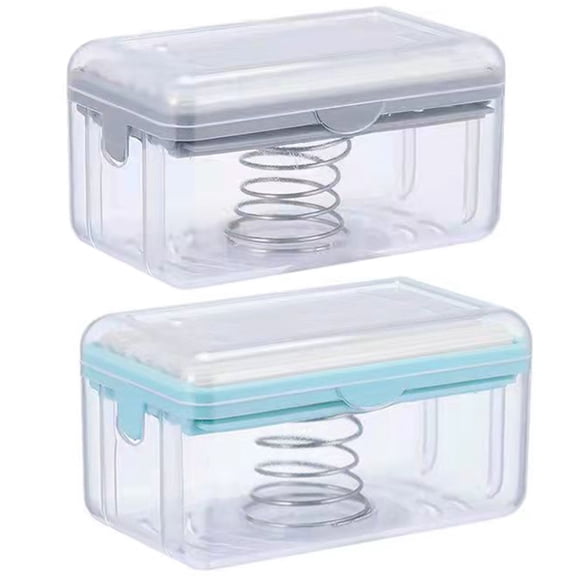 FONDOTIN Soap Box and Holder for Home Use, PP Material, Assorted Colors, Hollow Drainage Design, Space-Saving, 2 Pieces