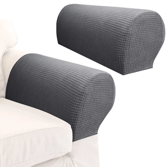 2Pcs Sofa Arm Covers High-Grade Spandex Stretch Arm Caps Dustproof Sofa Towel Armchairs Covers Furniture Protector