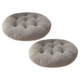 thumbnail image 1 of 2Pcs Soft Round Sheepskin Chair Pad Thickened Cushion For Bedroom Windowsill Stool Enhanced Comfort Cushion, 1 of 5