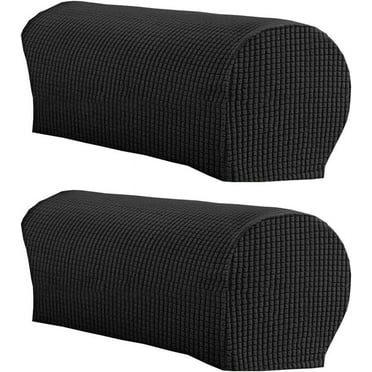 2Pcs Soft Stretch Plush Armrest Covers, Stretch Armrest Covers for Chairs/Sofas, Couch Arm Covers, Furniture Protector Armchair Slipcovers for Recliner