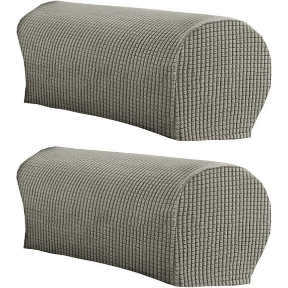 2Pcs Soft Stretch Plush Armrest Covers, Stretch Armrest Covers for Chairs/Sofas, Couch Arm Covers, Furniture Protector Armchair Slipcovers for Recliner