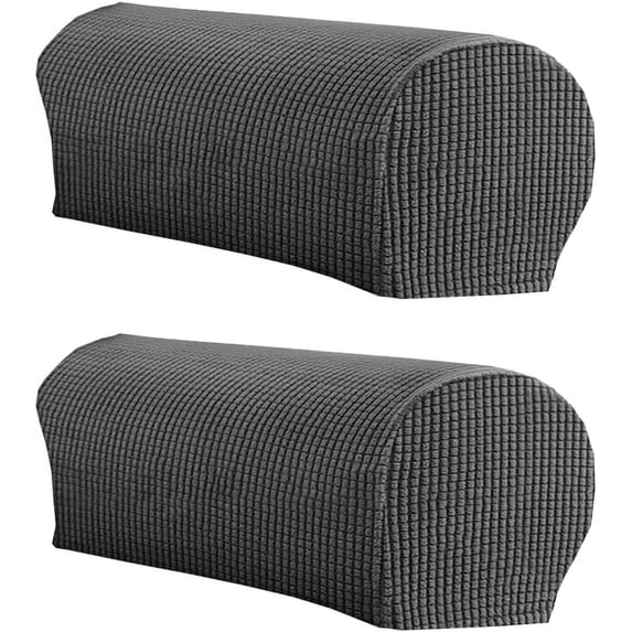 2Pcs Soft Stretch Plush Armrest Covers, Stretch Armrest Covers for Chairs/Sofas, Couch Arm Covers, Furniture Protector Armchair Slipcovers for Recliner