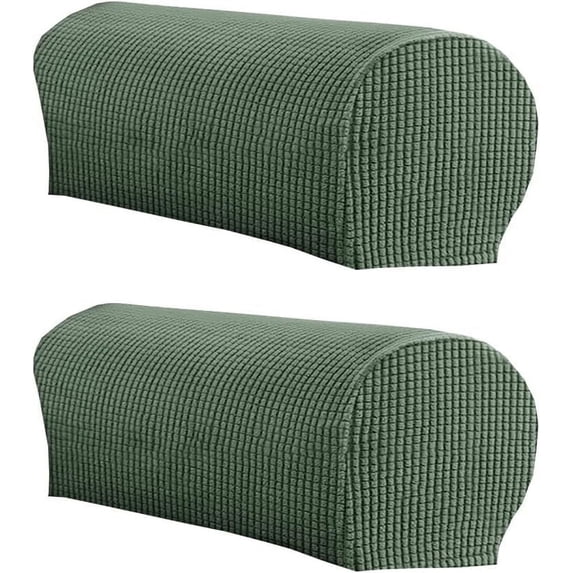 2Pcs Soft Stretch Plush Armrest Covers, Stretch Armrest Covers for Chairs/Sofas, Couch Arm Covers, Furniture Protector Armchair Slipcovers for Recliner