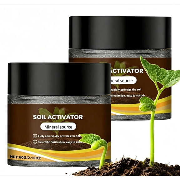 2Pcs Soil Activator, Organic Soil Activators and Plant Fertilizers Enhance Growth for Vegetables & All Plants