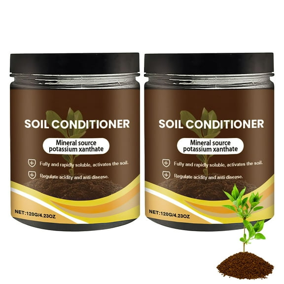 2Pcs Soil Activator for Plants,2025 Professional Soil Activated Treasure,Organic Soils Activator & Plant Fertilizer for Potting Mix and Seedling Compost,Promote Plant Rooting