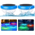 thumbnail image 1 of 2Pcs Solar Floating Pool Lights,RGB Color Changing Floating Pool Lights for Swimming Pool,Waterproof Light up LED Pool Accessories,Outdoor LED Pool Lights That Float for Pool,Pond,Spa,Hot tub, 1 of 7