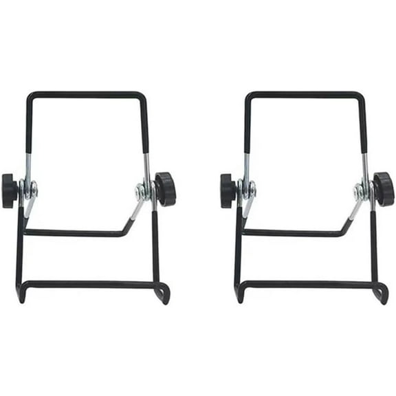 2Pcs Solar Panel Stand Mounting Bracket Adjustable Support Holder Metal Foldable Bracket For Home Outdoor (L)