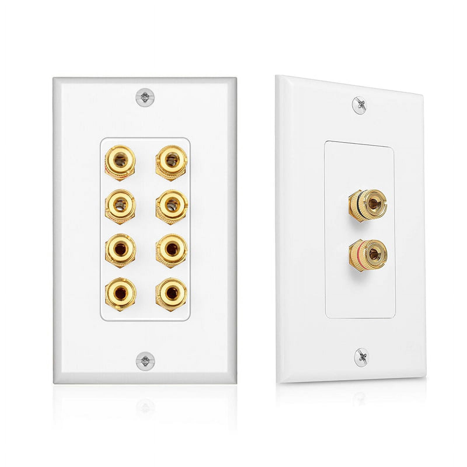2Pcs Speaker Wall Plate Home Theater Wall Plate Audio Panel - 8 Posts ...