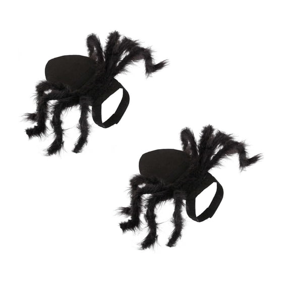 2Pcs Spider Costume For Halloween Party Decoration, Cosplay Costumes For Small Dogs And Cat, Puppy Dress Up Accessories Black,Soft Cat Apparel Funny Party Dress Up For,Pet Supplies