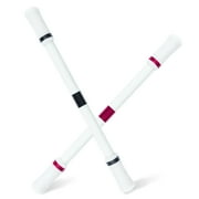 2Pcs Spinning Pen with Metal Bead and Balance Ring, Shatterproof Rolling Finger Rotating Pen, Gaming Pen Mod, Flying Pen Spinning Mod for Relieve Stress, Black and Red