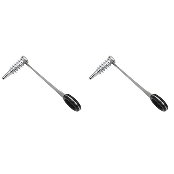 (2Pcs) Spiral Cutter, Stainless Steel Spiral Cutter for Veggies, Spirals Cutters for Potatoes, Cucumbers, and Carrots ( Silver2 )