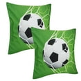 thumbnail image 1 of 2Pcs Sports Ball Pattern Style Cushion Cover Couch Sofa Pillow Case Pillowcase for Home DecorationFootball, 1 of 8
