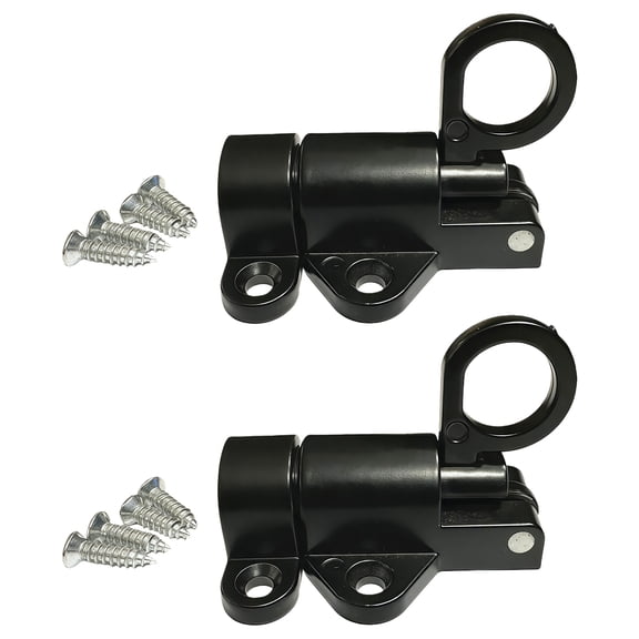 2Pcs Spring Bounce Door Bolt Automatic Latches Lock Hardware Aluminum Alloy Window Latches Window Gate Security Pull Rings