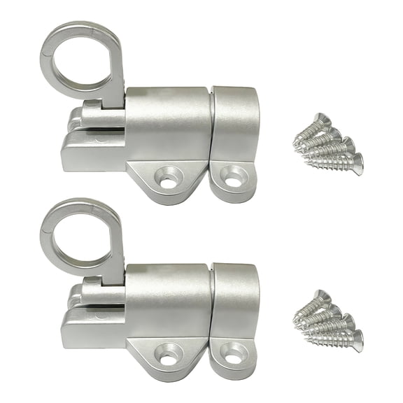 2Pcs Spring Bounce Door Bolt Automatic Latches Lock Hardware Aluminum Alloy Window Latches Window Gate Security Pull Rings
