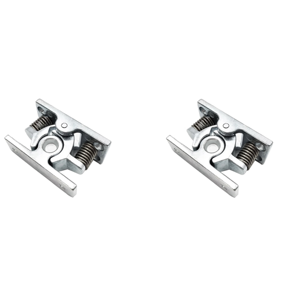 2Pcs Spring Loaded Door Easy Lock Stop Catch Release Clamp Double Roller Catch (Mp-4)