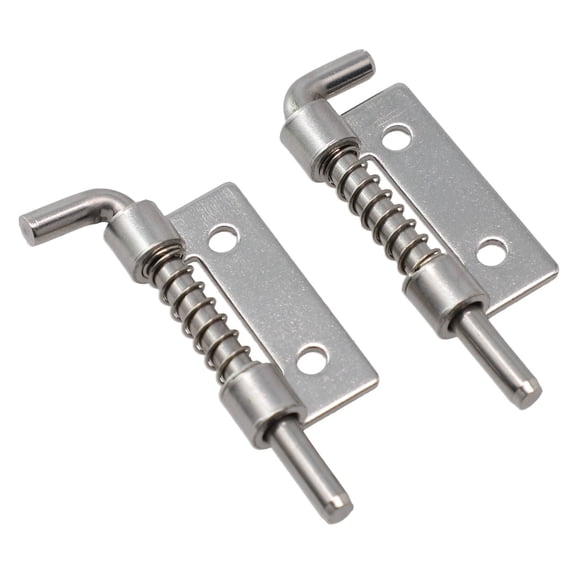 2Pcs Spring Loaded Latches Security Bolt Latch Tone Door Cabinet Hinges