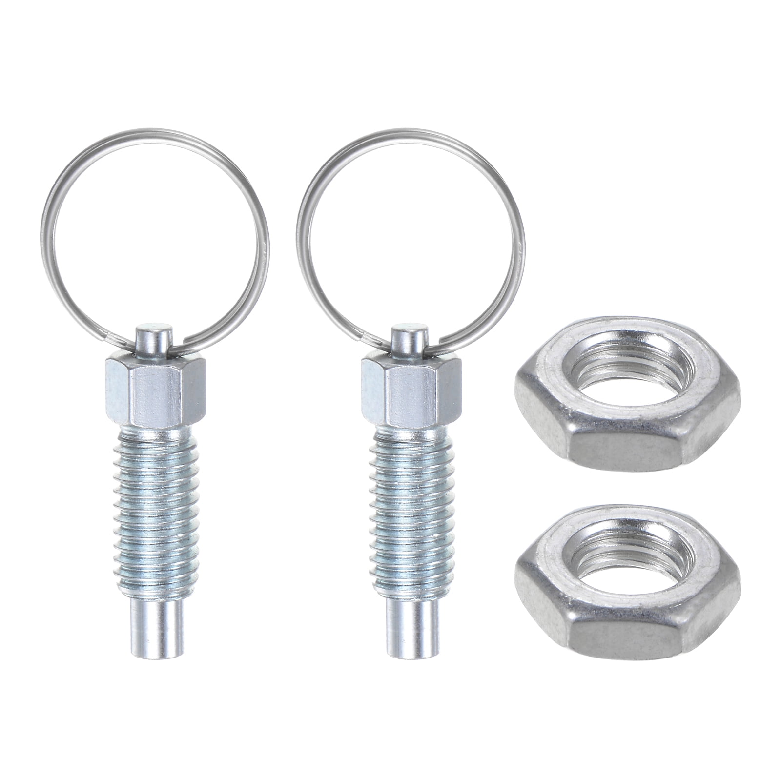 2Pcs Spring Plunger with Pull Ring M8*1.25 0.63" Thread Length Pin Dia ...