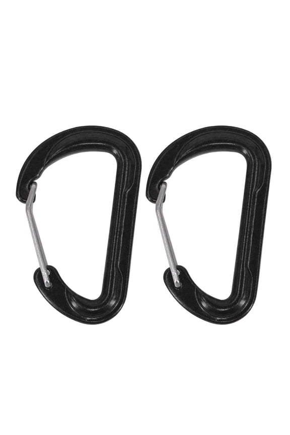 2Pcs Spring Snaps Hook Small D Shaped Clip Hook Backpacks Climbing Carabiner Keychains Clip