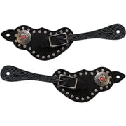 2Pcs Spur Strap With Buckle Adjustable Boot Strap Protective Equipment Spur Straps For Training Horse Boots Cowboy