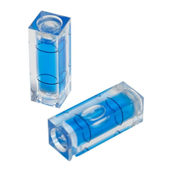 2Pcs Square Horizontal Precision Bubble Level, 29x10x10mm, for Ceiling Hanging Pictures, Cuboid Analysis, Blue Horizontal Measuring Tool for Level Accuracy