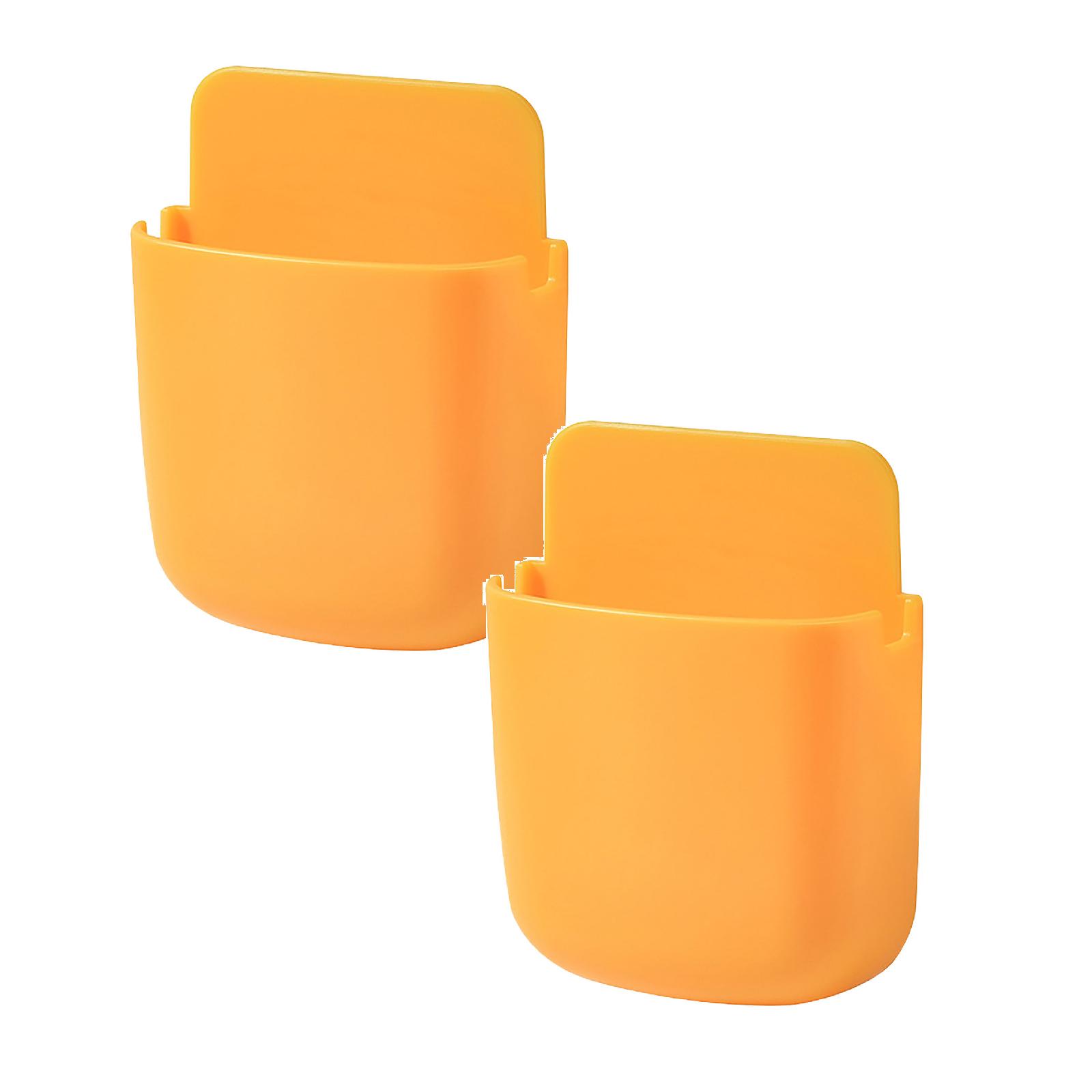 2Pcs Square Storage Cubes WallMounted Storage Box Storage Rack Remote