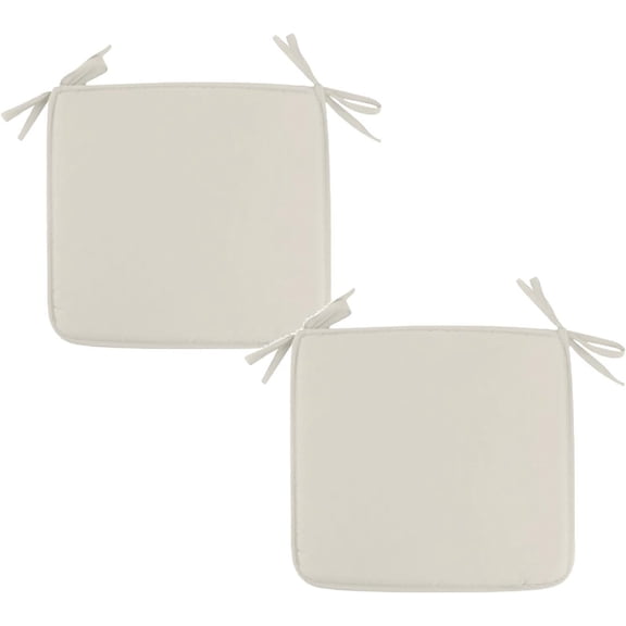 2Pcs Square Strap Garden Chair Pads Seat Cushion for Outdoor Bistros Stool Patio Dining Room 14x14 Seat Cushion (Navy)