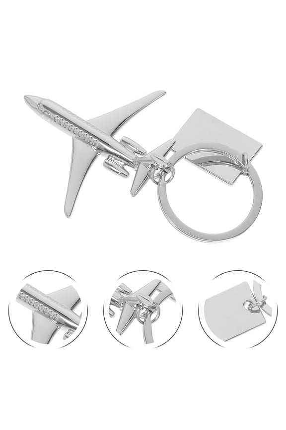 2-Pack Plated Airplane Key with Unique , Travel and Everyday Use Accessories