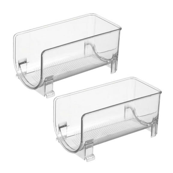 Hytrove Wine Bottle Storage Transparent 2Pcs 8.1x3.9x4in