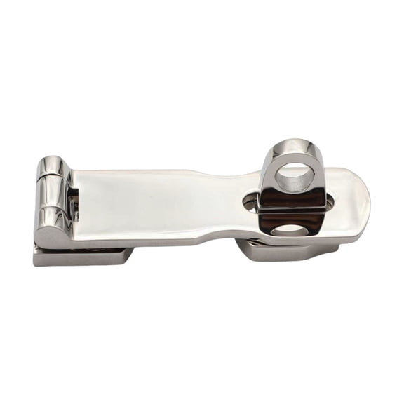 2Pcs Stainless Door Hasps Heavy Duty Rustproof 3inch Swivels Safety Hasp with Turning Padlock Eye Mount Easy Installation