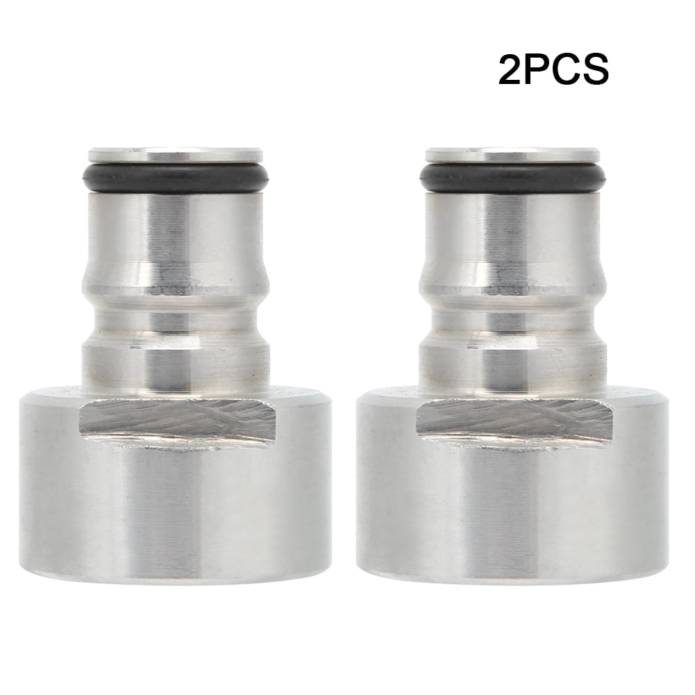 2Pcs Stainless Steel Ball Lock Keg Coupler Adapter Ball Lock Quick