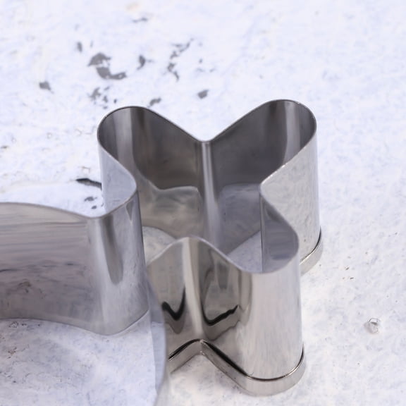 FOLOYORI Eco-Friendly Plated Silver Cookie Cutter Set Non-Stick Gender Symbol Baking Mold 2Pcs