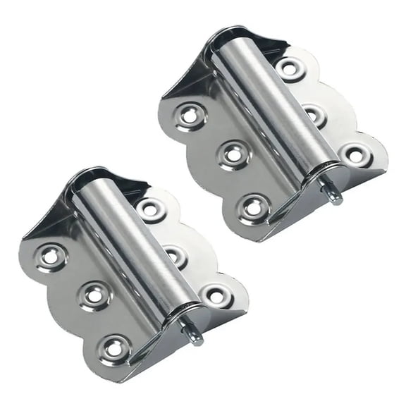 2Pcs Stainless Steel Butterfly Hinge Automatic Closing Flush Hinges Rustproof Spring Cabinet Door Window Hinge Home Hardware