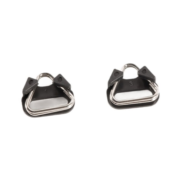 2Pcs Stainless Steel Camera Straps Triangles Split Rings with Protective Caps for Neck Shoulder Wrist Straps