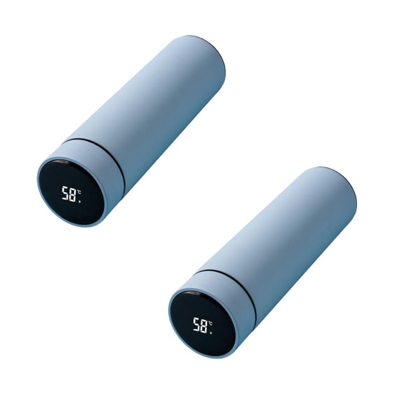 2Pcs Stainless Steel Cup Smart Water Cup Tea And Water Separation For Men And Women Glass&Bottle Home Decor