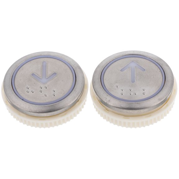 2Pcs Stainless Steel Elevator Control Buttons Square Hardware for Home Elevator Maintenance Upgrade