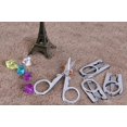 thumbnail image 1 of 2Pcs Stainless Steel Folding Small Scissors Travel Scissors Sewing Scissors Portable Mini Scissors, 1 of 3