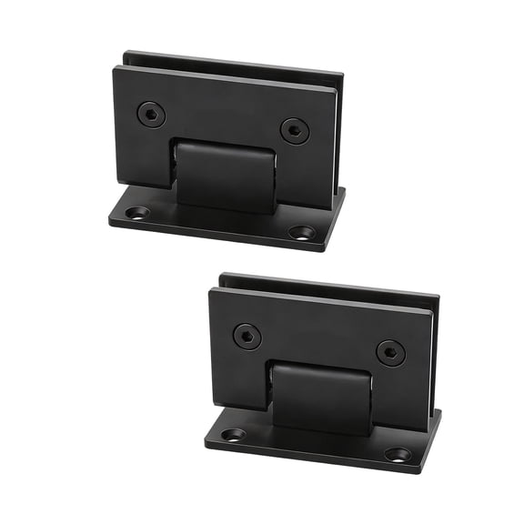 2Pcs Stainless Steel Frameless Glass Door Hinge With Gaskets For Shower Cabinet Clip Enduring