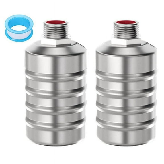 2Pcs Stainless Steel Fully Automatic Water Level Control Float Valve, Auto Shut Mini Float Valve, 1/2In Upper Water