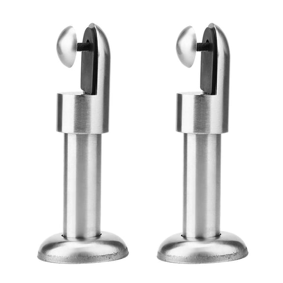 2Pcs Stainless Steel Furniture Foot Public Restroom Partition Fittings Toilet Partition Foot Public Restroom Bracket