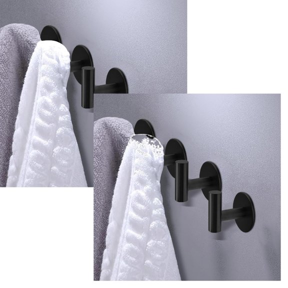 2Pcs "Stainless Steel Hooks Strong & Rustproof Hangers for Towels Robes & Hats" Hooks Happy 2026!