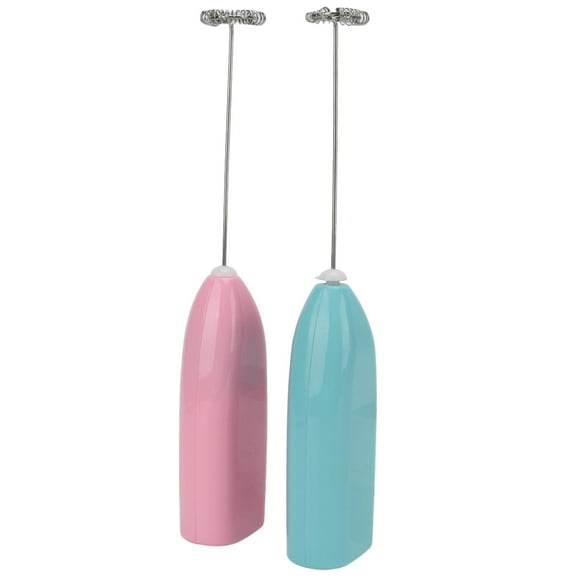 2Pcs Stainless Steel Mini Hand Mixer High Speed Motor Handheld Milk Frother Electric Stirrer for Watercolor Pigment Paint Beverage Stirring