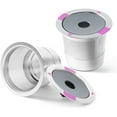 2Pcs Stainless Steel Reusable K Cups for Keurig Coffee Makers Universal Compatible Refillable