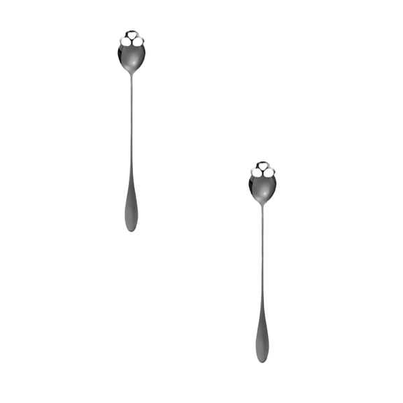 2Pcs Stainless Steel Spoon For Stirring Coffee Dessert Wine Spoon Tableware Home Decor Halloween Decor
