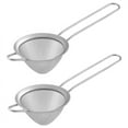 thumbnail image 1 of 2Pcs Stainless Steel Tea Strainer Small Conical Cone Mesh for Cocktails Coffee Juice Tea, Silver, 1 of 7