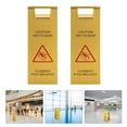 thumbnail image 1 of 2Pcs Stainless Steel Wet Floor Sign Caution Wet Floor Sign Safety Warning Sign, 1 of 15