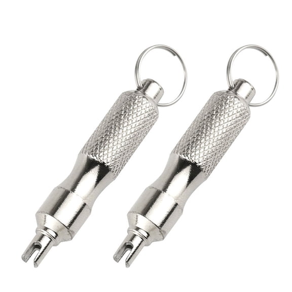 2Pcs Portable Valves Cores Screwdriver Tire Valves Cores Deflation Tool for Car Motor Tyre Installation Repair Enduring